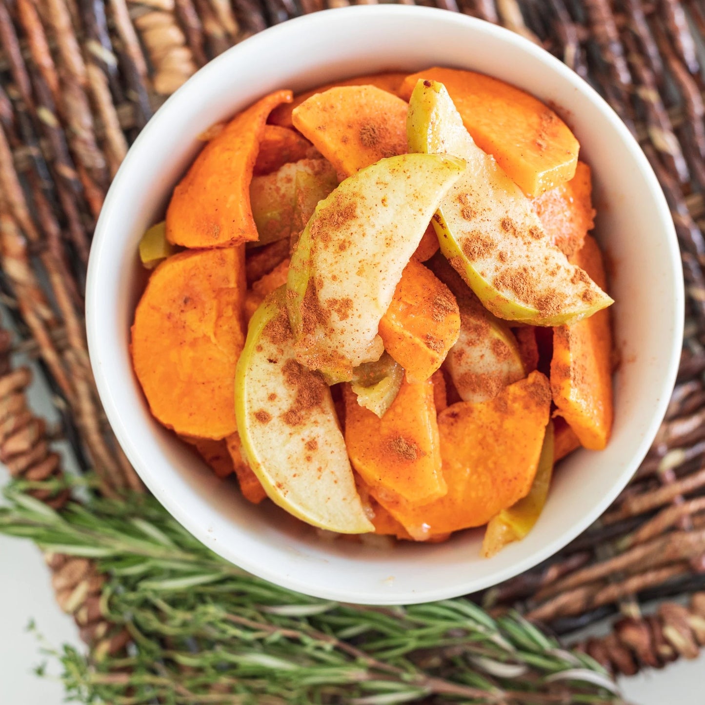 Baked Sweet Potatoes and Apples