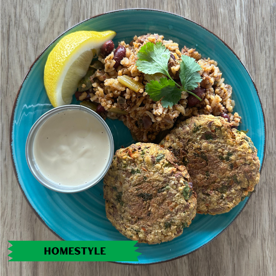 Crab Cakes and Jambalaya