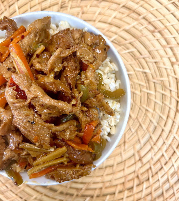 Ginger Beef with Rice