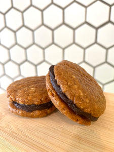 Peanut Butter and Chocolate Sandwich Cookie - Four