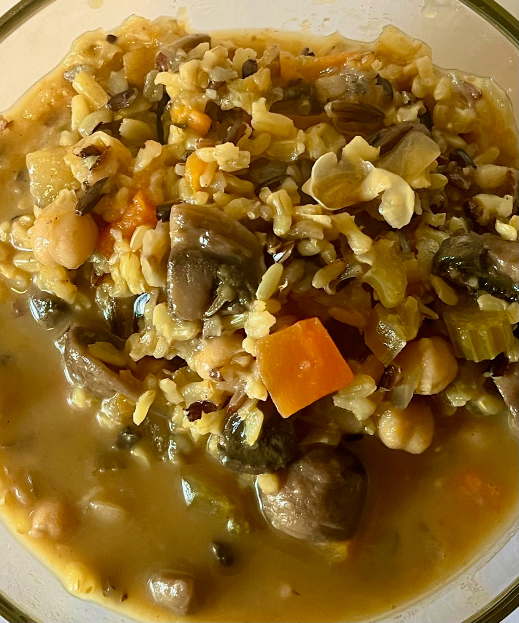Chickpea and Wild Rice Soup