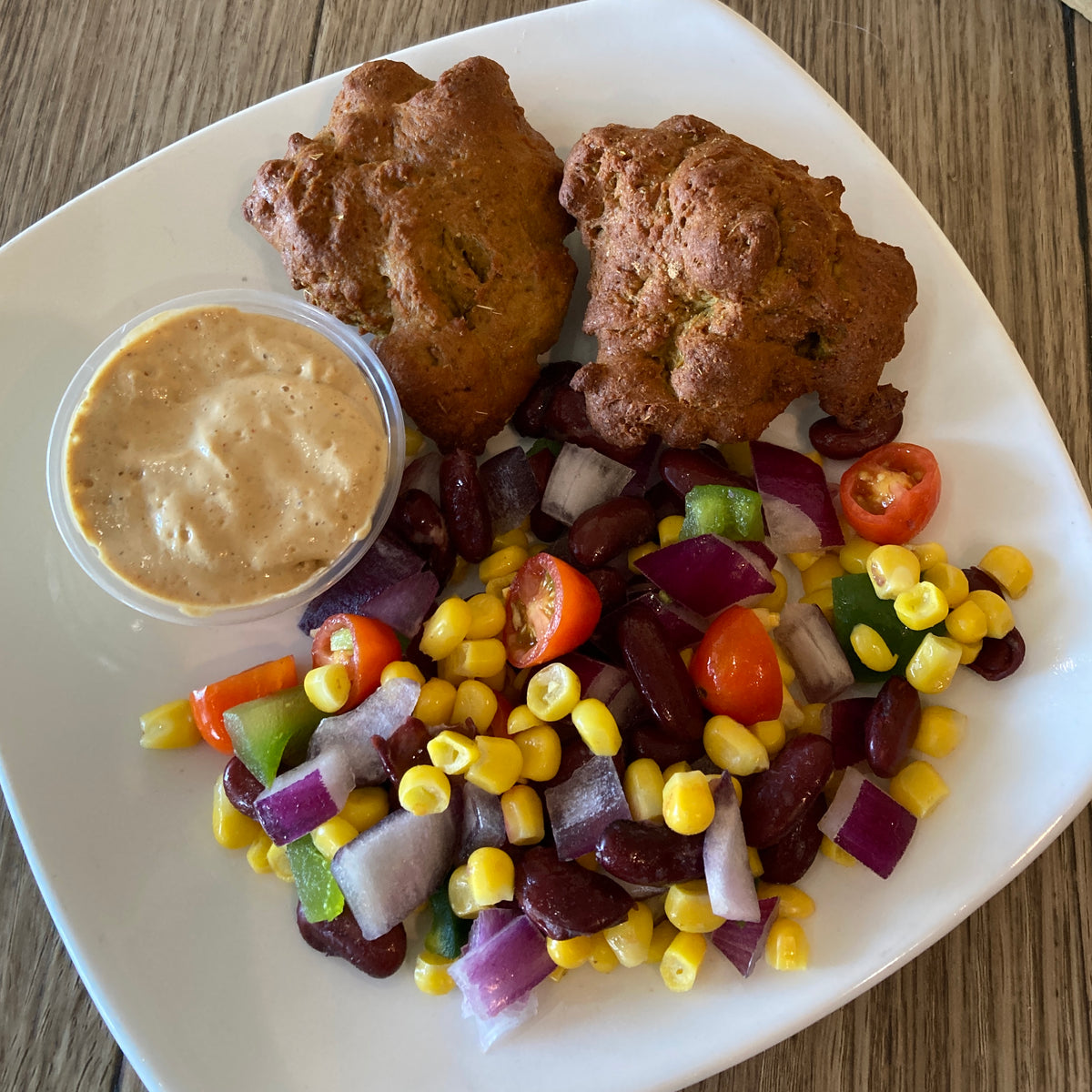 Alabama BBQ "Chicken" w/ Succotash Salad Nature's Plate