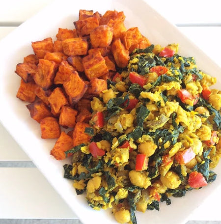 Chickpea Scramble Plate