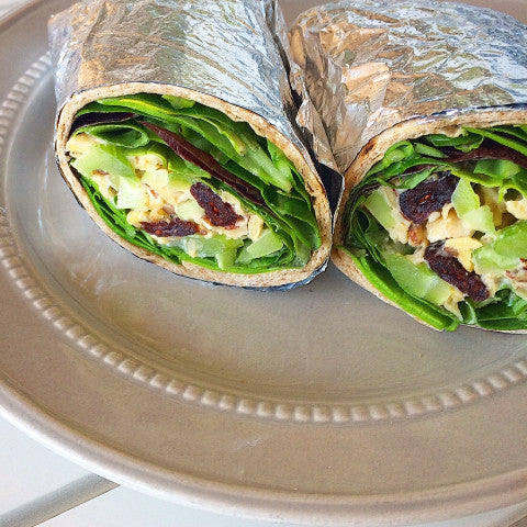 Cranberry Chickpea Salad Wrap