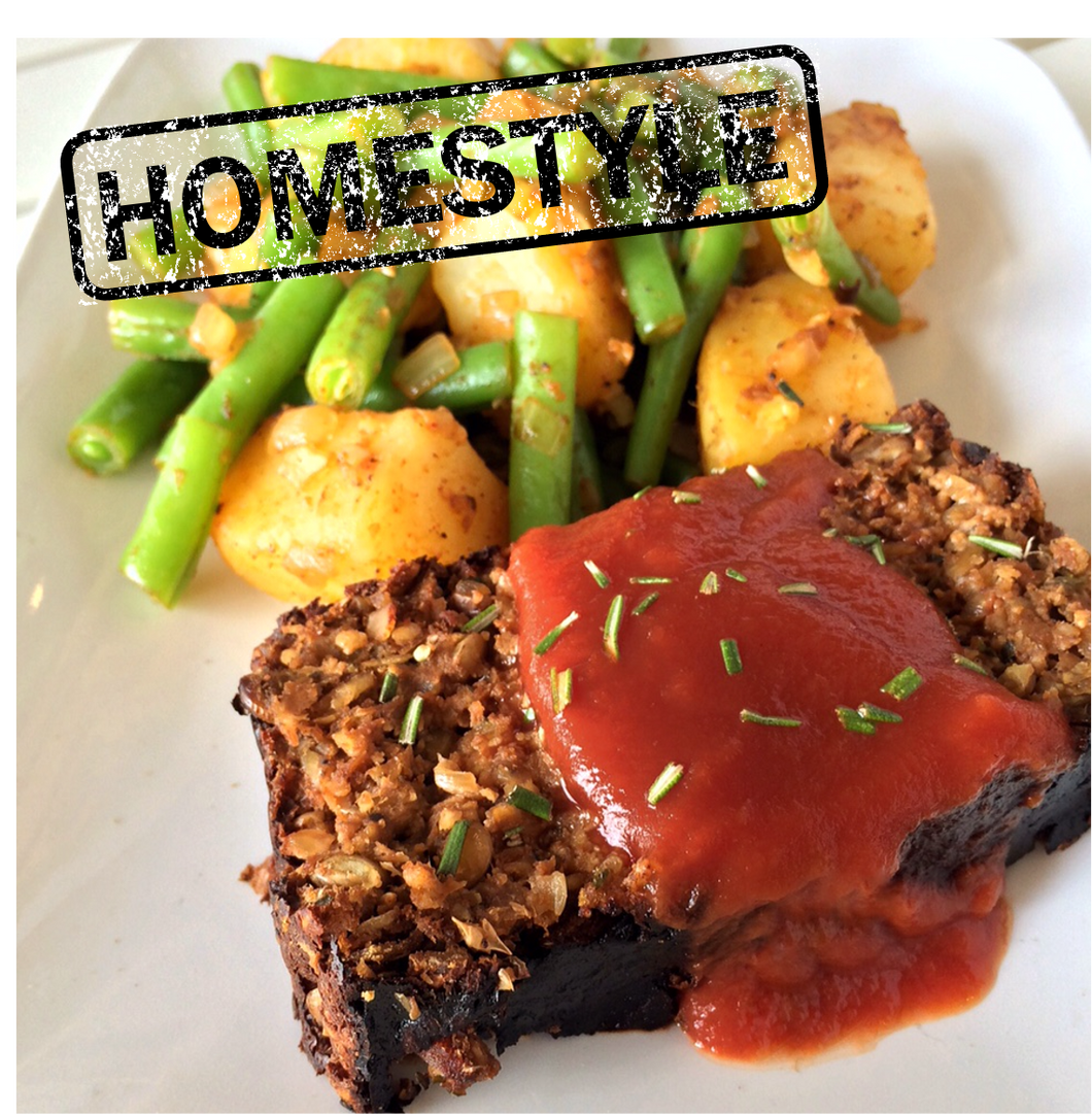 Homestyle Meatloaf with Potatoes & Green Beans