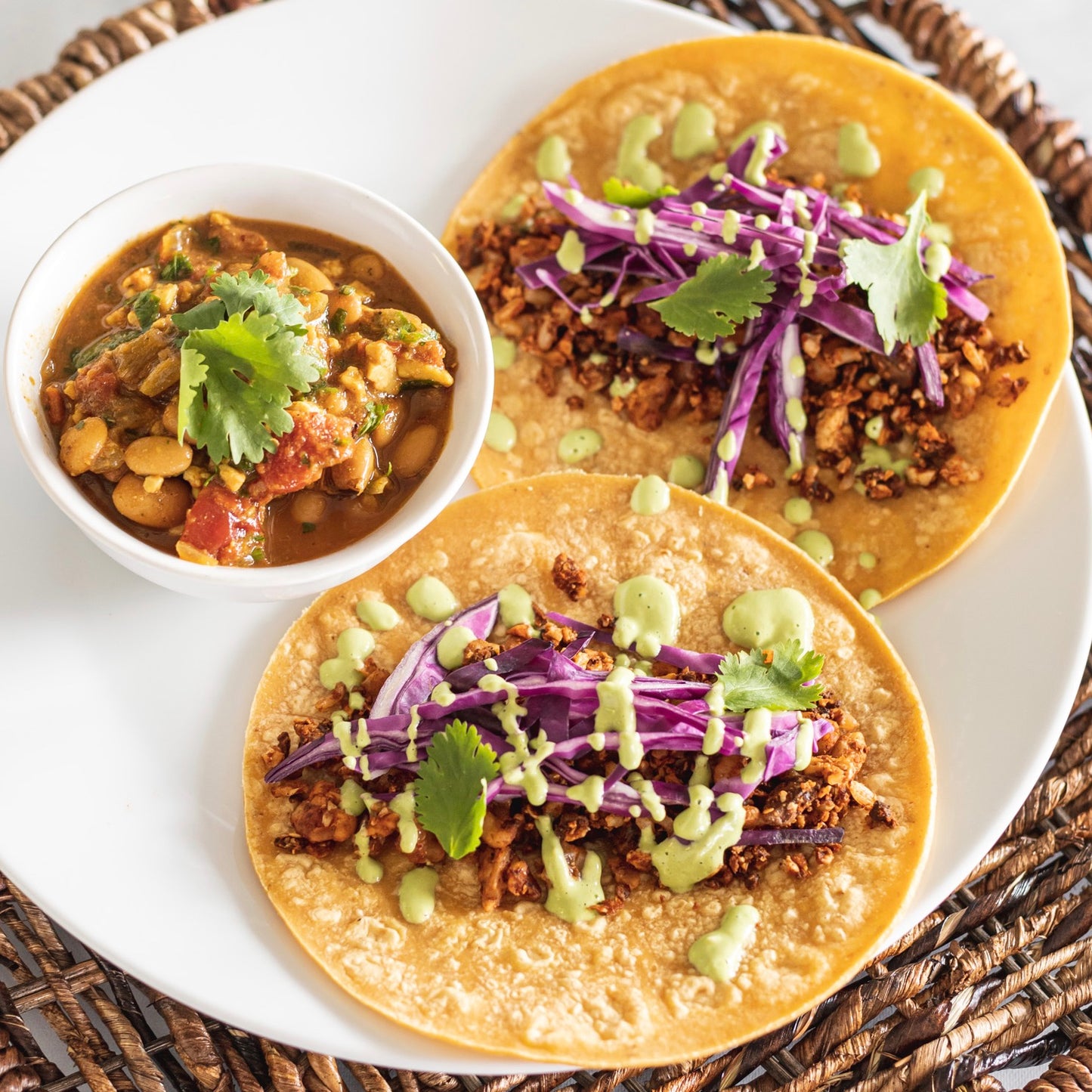Street Tacos w/ Charro Beans