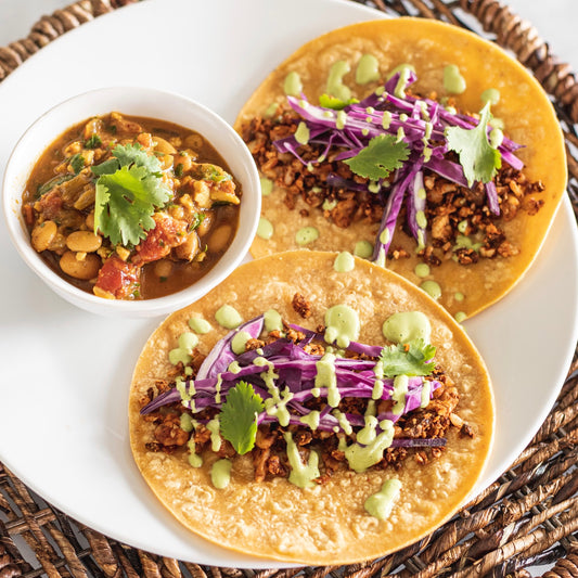 Street Tacos w/ Charro Beans