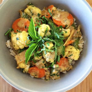 Thai Green Curry Vegetables w/ Brown Rice